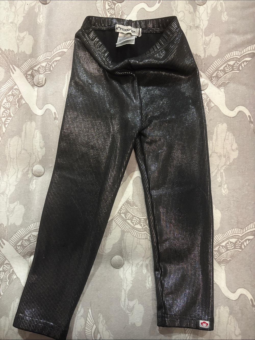 Appaman Black Metallic Shimmer Kids Leggings